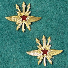 Эмблема Войск связи и связисты всех родов войск РККА, обр. 1936/43 г.